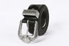 Men's Genuine Rodeo Leather Belt with Silver Buckle