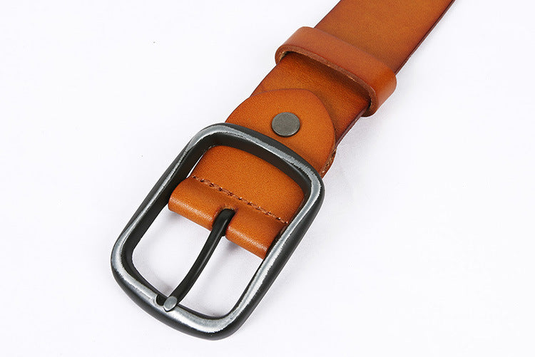 Western Leather Bullet Belt with Studded Punk