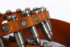 Western Leather Bullet Belt with Studded Punk