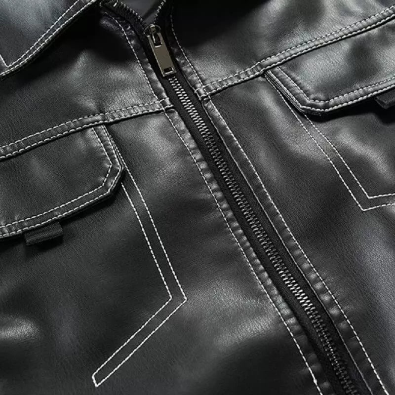 Men's Genuine Leather Fit Jacket