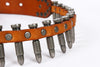 Western Leather Bullet Belt with Studded Punk