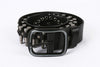 Western Leather Bullet Belt with Studded Punk
