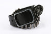 Western Leather Bullet Belt with Studded Punk
