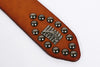 Western Leather Bullet Belt with Studded Punk