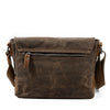 Canvas Crossbody Bag with Organizer Pockets and Adjustable Shoulder Strap