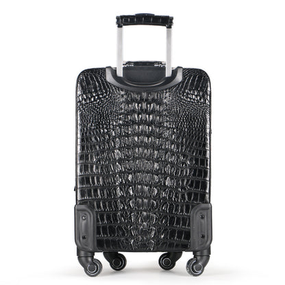 Crocodile Leather Trolley Suitcase for Business & Travel