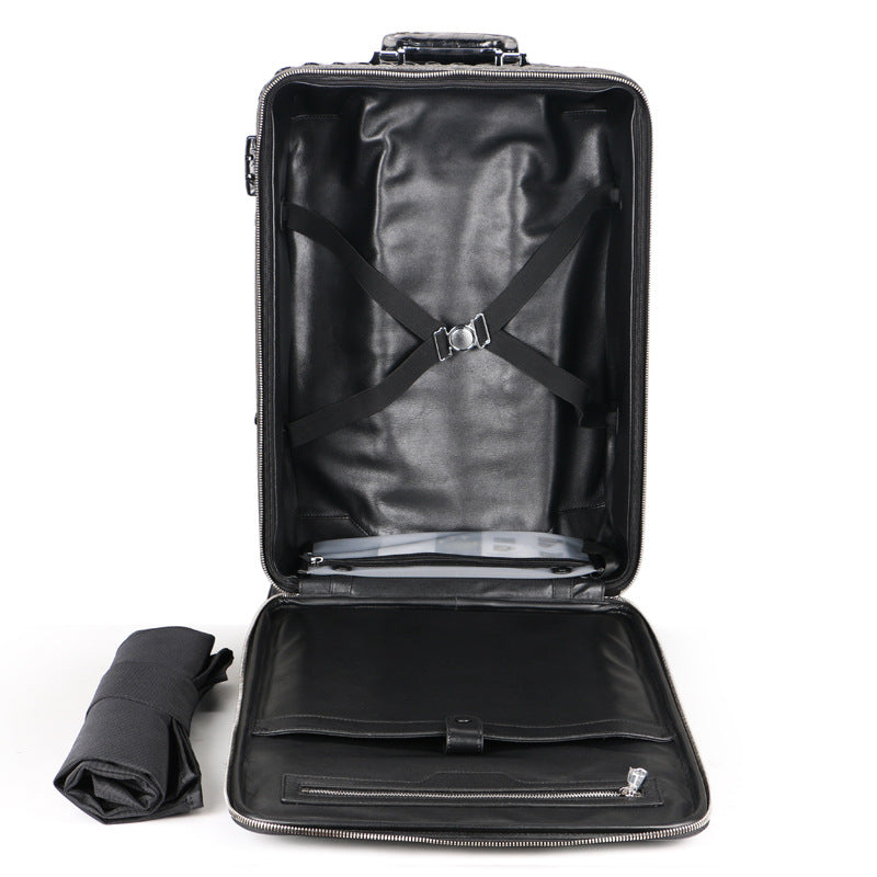Crocodile Leather Trolley Suitcase for Business & Travel