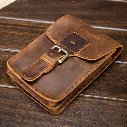 Men’s Leather Waist Bag Genuine Leather Phone Holder