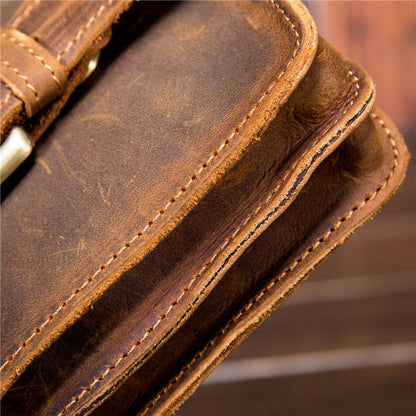 Men’s Leather Waist Bag Genuine Leather Phone Holder