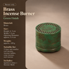 Incense Burner in Brass with Decorative Koi Lid for Home