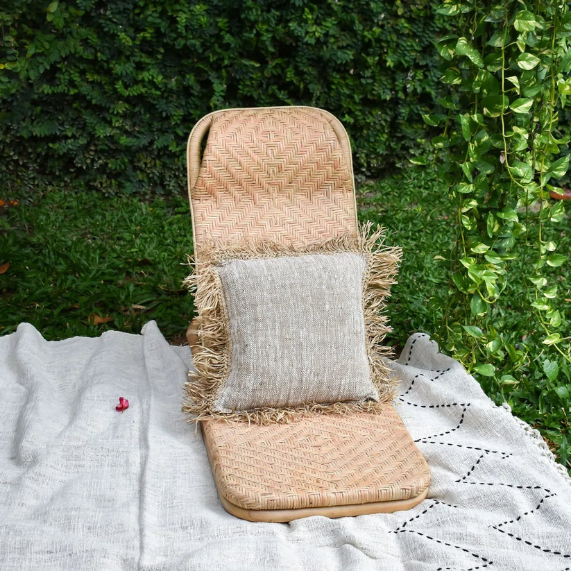 Portable Rattan Foldable Beach Chair – Boho Living Room