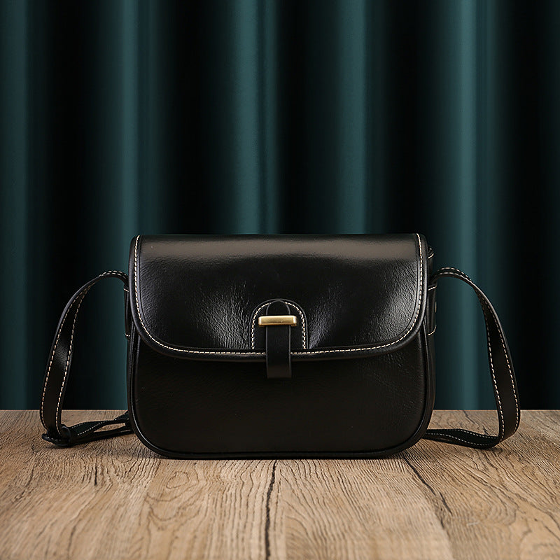 Retro Small Leather Messenger Shoulder Purse