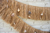 sea shells raffia wall hanging two layers