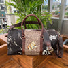 Tooled Cowhide Travel Duffle Bag