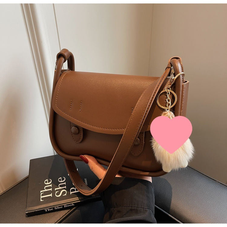 Leather Shoulder Messenger Saddle Bag for Women