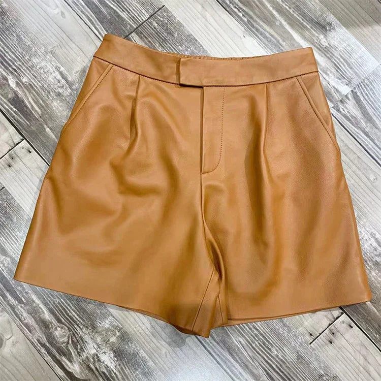 Bold Leather Shorts for Women 2