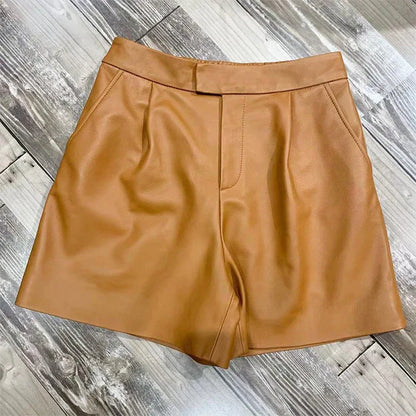 Bold Leather Shorts for Women 2