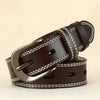 Women’s Genuine Cowhide Hollow Pin Belt 2.8cm Wide 4
