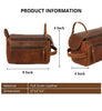 mens leather toiletry bag