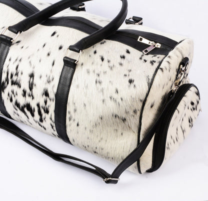 Cowhide Bag Genuine Leather Duffel Style