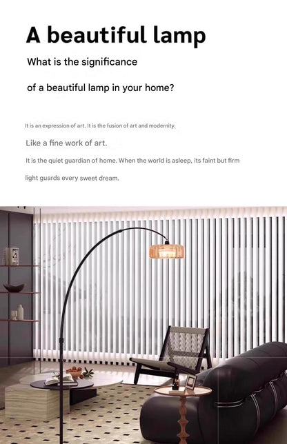 Italian Arc Floor Lamp with Glass Shade and Marble Base