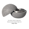 Nordic Design Volcanic Stone Spherical Cement Ashtray Home & Hotel