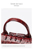 Women’s Designer Genuine Leather Crocodile Pattern Backpack