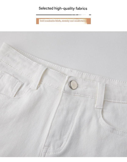 high waisted zipper fly shorts