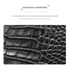 Black Crocodile Print Leather Shoulder Bag Crossbody