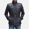 Original Real Black Leather Hunter Jacket