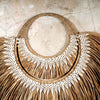 The papua natural raffia and shells wall hanging decor