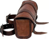Brown Leather Motorcycle Pannier Bag