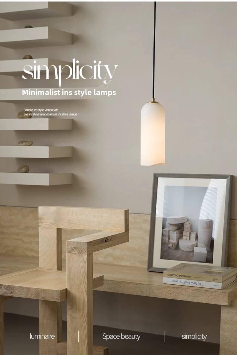 Spanish Natural Marble Pendant Ceiling Light