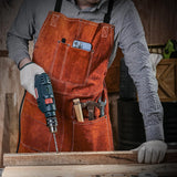 Genuine leather welding work apron heavy duty