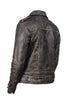 Men Distressed Leather Bomber Motorcycle Jacket