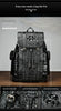 Men genuine crocodile leather backpack