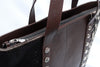 Leather Tricolor Cowhide Tote Bag