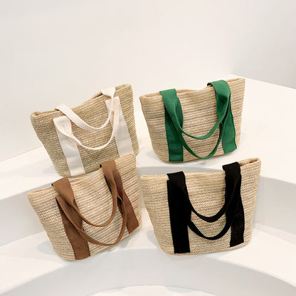 women small woven beach summer bag