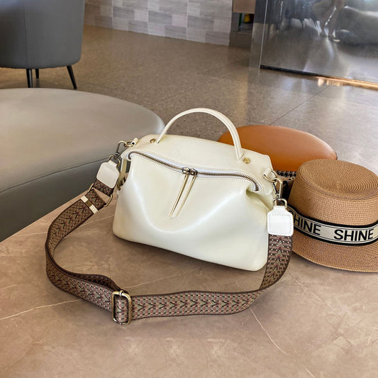 Women Leather Dumpling Crossbody Bag