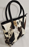 Cowhide Patchwork Tote Purse