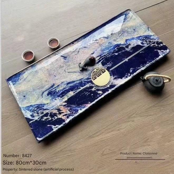 Luxury Stone Tea Tray for Modern Tea Table Setups