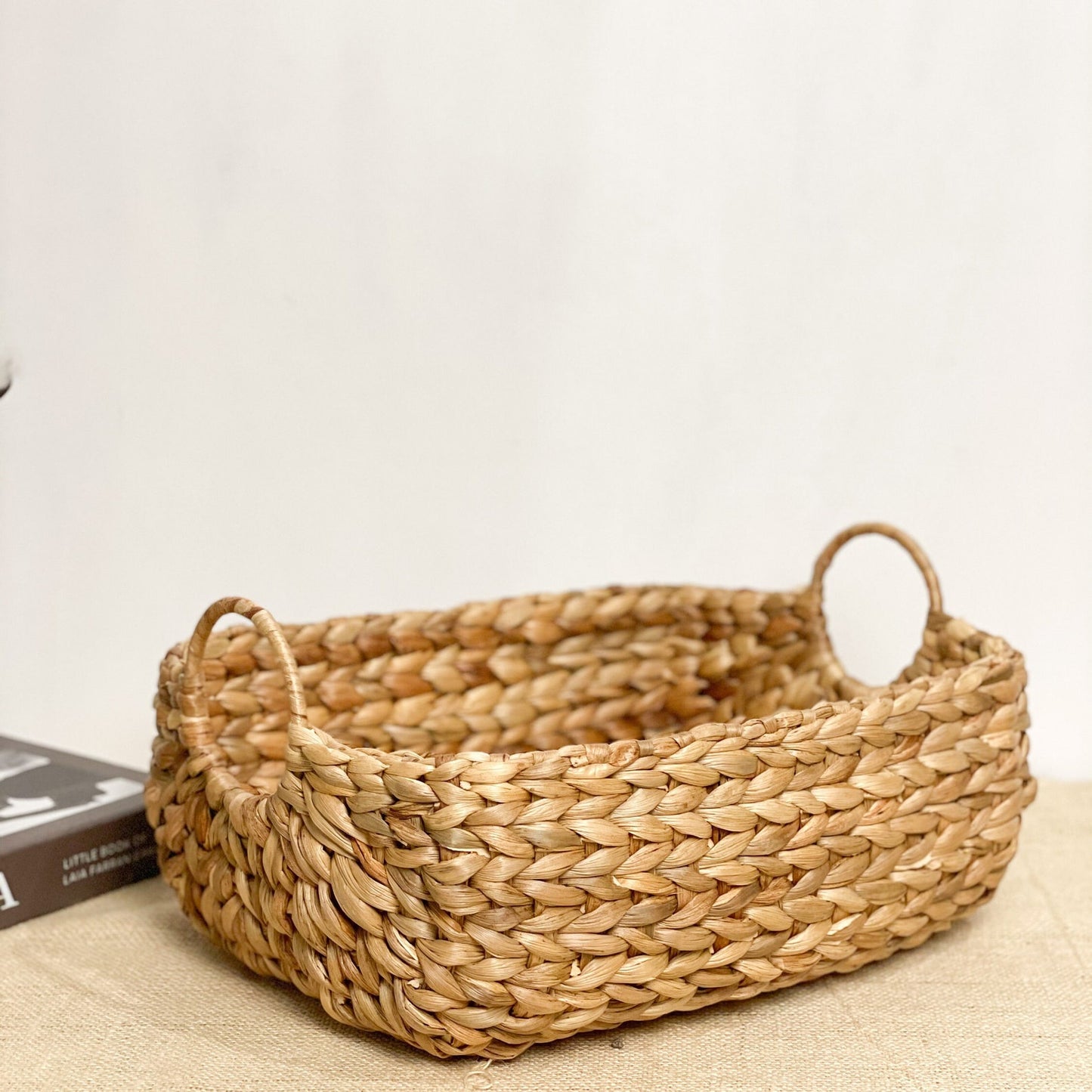 Set of 2 Water hyacinth storage basket