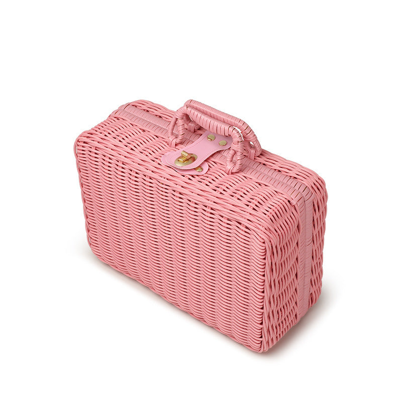 Rattan Woven Handheld Basket