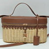 Woven Wicker Rattan Handbag