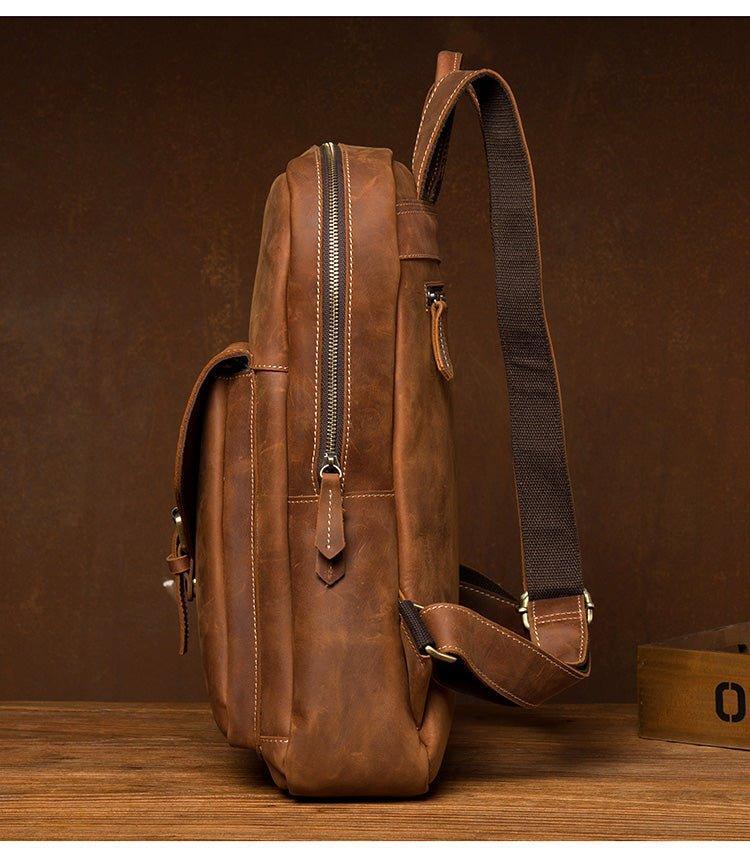 Genuine Leather Office Backpack Bag