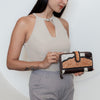 Western Cowhide Tooled Leather Clutch