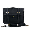 Canvas Motorcycle Saddlebag with Waxed Finish and Cowhide Leather Straps 4