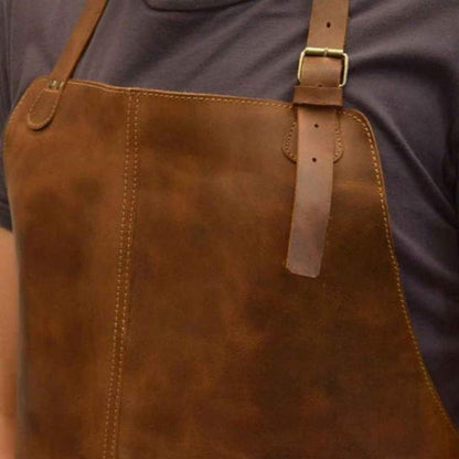 Real Leather Apron For Hobbyists With Pockets