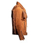 Mens Brown Suede Leather Fringe Jacket