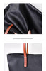 Women’s Genuine Leather Tote Bag With Contrast Handles